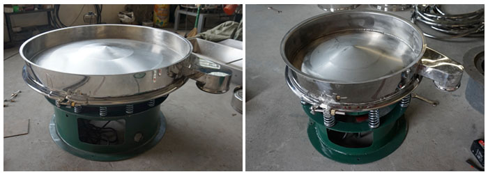 旋振筛底框安装在振动体上面。